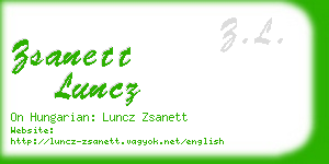 zsanett luncz business card